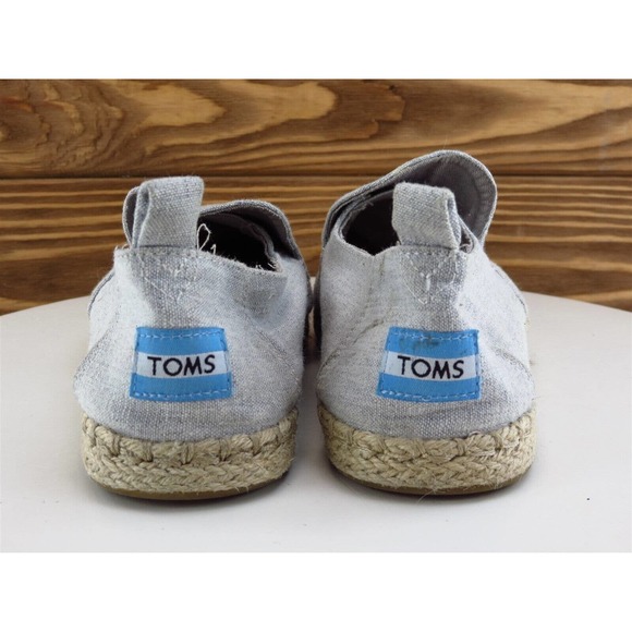 TOMS Size 7‎ Flat Shoes Gray Fabric Women 7 - Picture 8 of 12